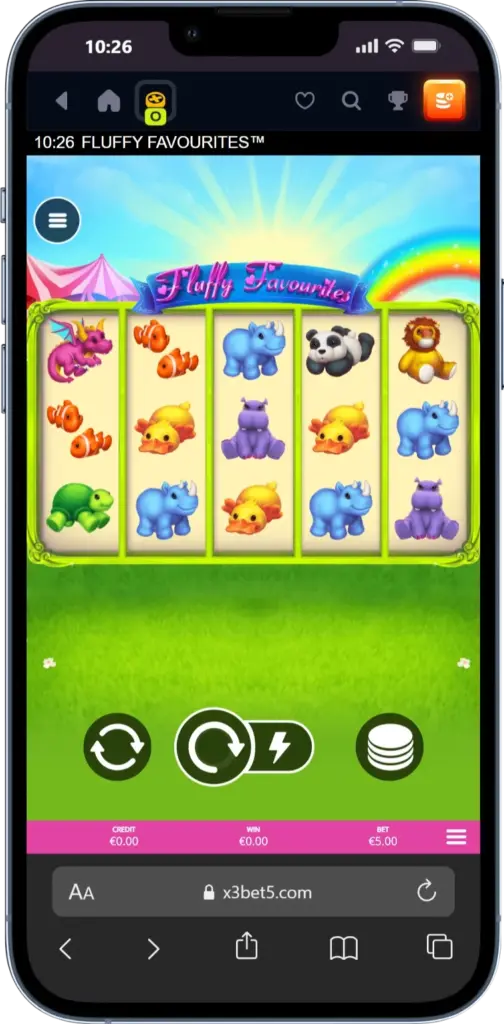 fluffy favourites slots not on gamstop